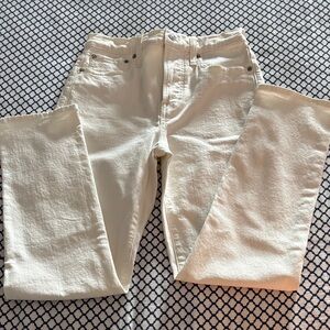 MADEWELL white jeans